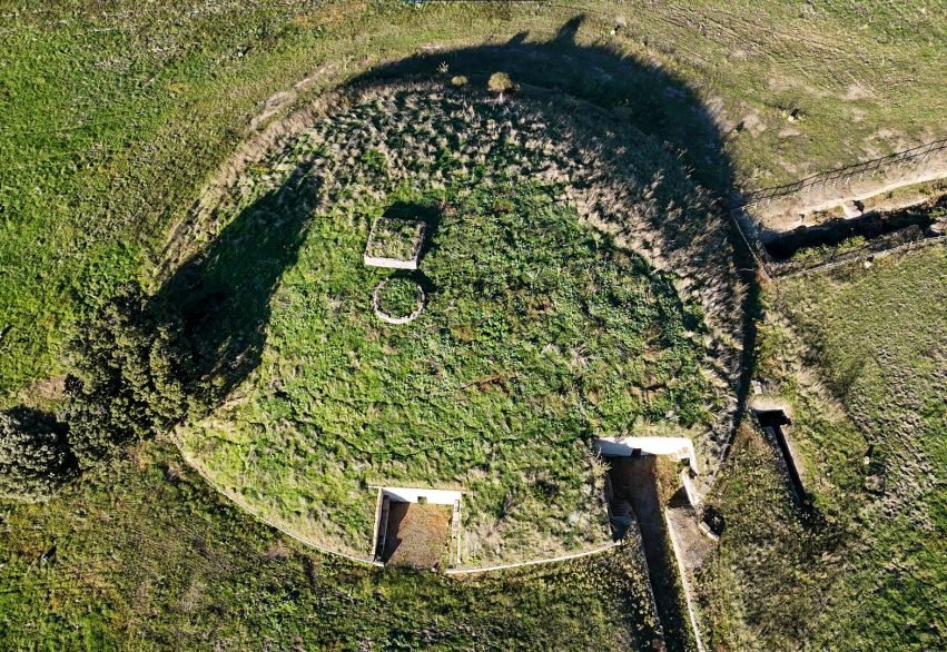 Zenithal view of the Tumulus of Cuccumella